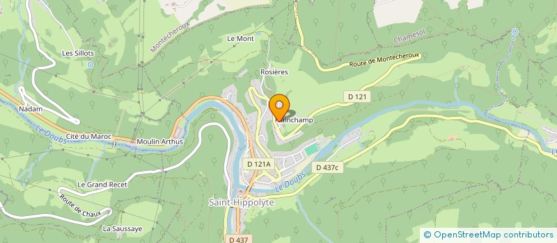 localisation de l'entreprise PIERROT  SAINT-HIPPOLYTE