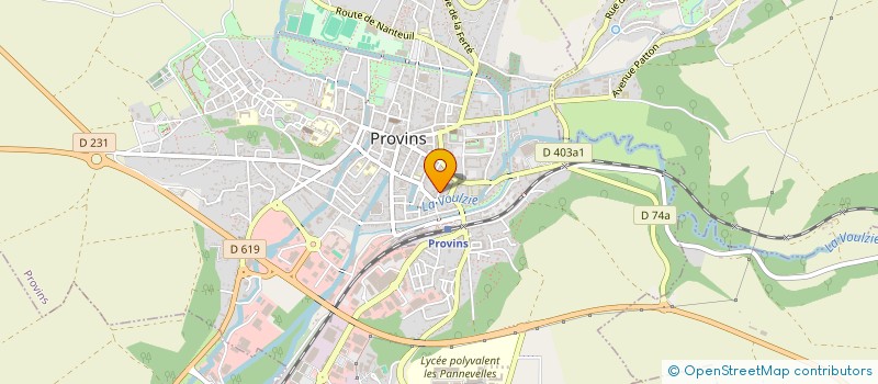 localisation de l'entreprise PIERROT PEINTURE à PROVINS