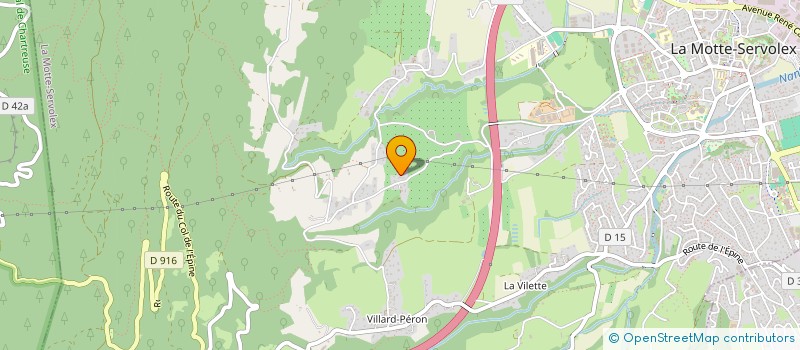 localisation de l'entreprise PIERROT PODOLOGIE  LA MOTTE-SERVOLEX