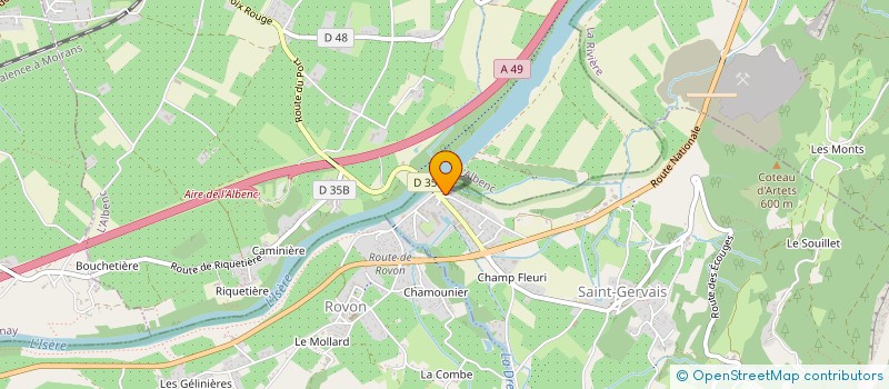 localisation de l'entreprise PIERROTON  SAINT-GERVAIS