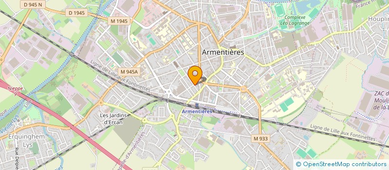 localisation de l'entreprise PIERRU & FILS  ARMENTIERES