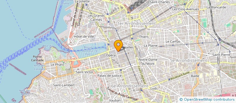 localisation de l'entreprise PIERS DIGITAL  MARSEILLE 1ER