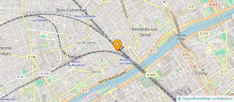 localisation de l'entreprise PIERS INVESTISSEMENT  ASNIERES-SUR-SEINE