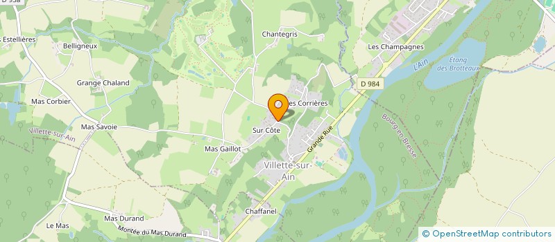 localisation de l'entreprise PIERSON à CHALAMONT