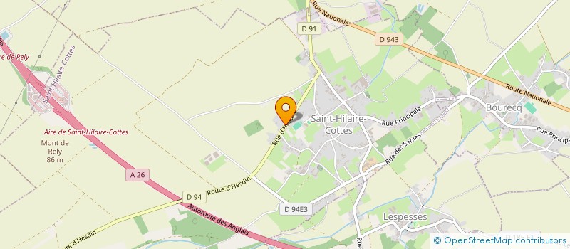 localisation de l'entreprise PIERVAL CONSEIL  SAINT-HILAIRE-COTTES