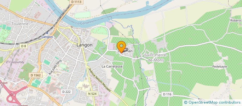 localisation de l'entreprise PIESER à LANGON