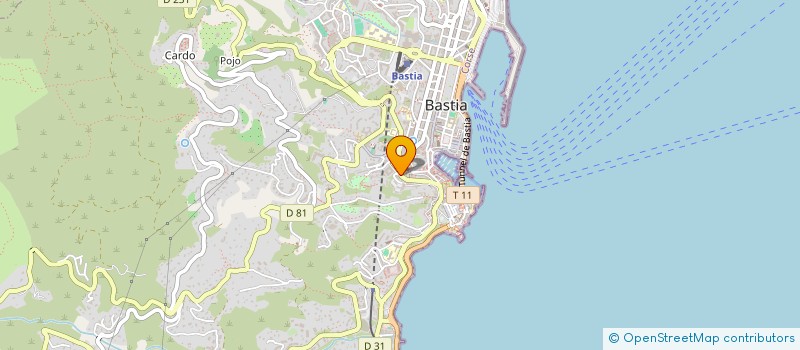 localisation de l'entreprise PIESOGA à BASTIA