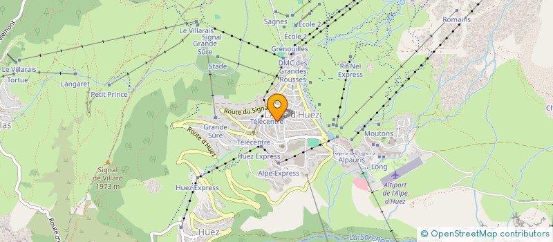 localisation de l'entreprise PIETONS  HUEZ