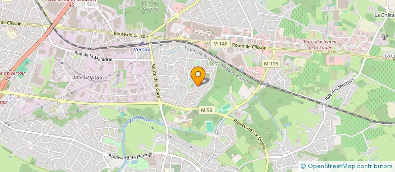 localisation de l'entreprise PIETR'ALBA  VERTOU