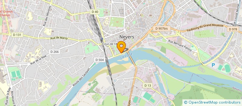 localisation de l'entreprise PIETRA à NEVERS