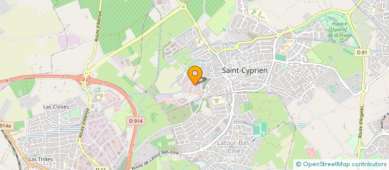 localisation de l'entreprise PIETRA BATI à SAINT-CYPRIEN