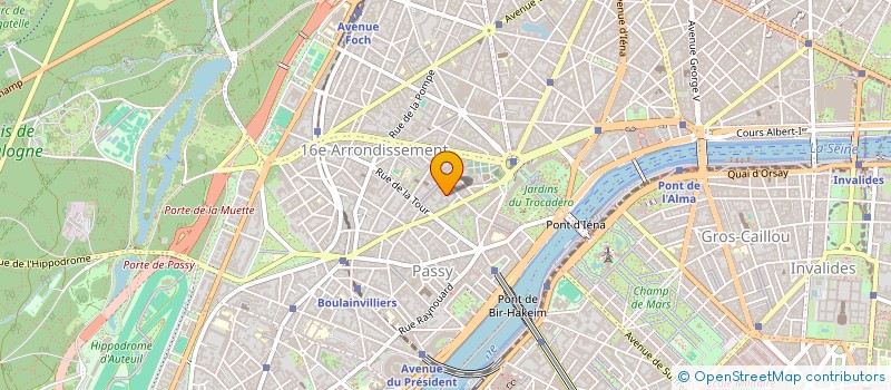 localisation de l'entreprise PIETRA PROMOTION ET REALISATIONS IMMOBILIERES  PARIS