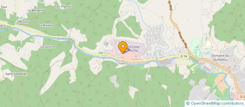 localisation de l'entreprise PIETRAZUL à SAINTE-MAXIME