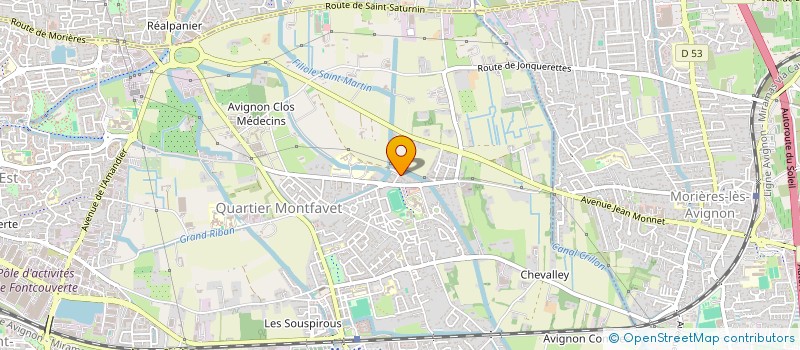 localisation de l'entreprise PIETRI  AVIGNON