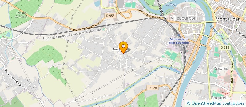 localisation de l'entreprise PIETRI  MONTAUBAN