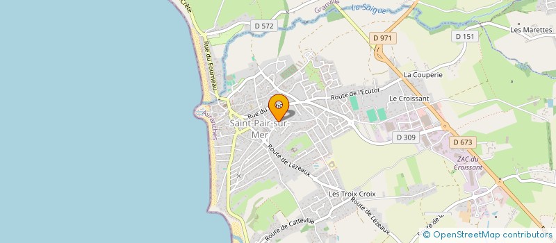 localisation de l'entreprise PIETROSELLA  SAINT-PAIR-SUR-MER