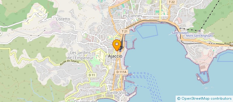 localisation de l'entreprise PIETROSELLA JUDO  AJACCIO
