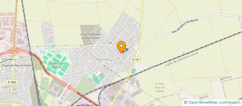 localisation de l'entreprise PIETTE  BETHENY