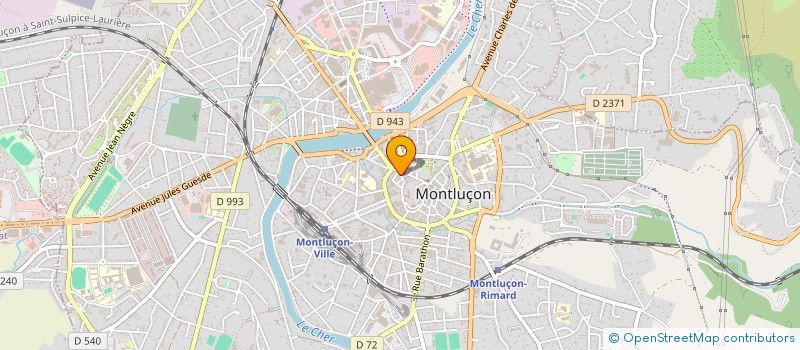 localisation de l'entreprise PIETTE BC  MONTLUCON