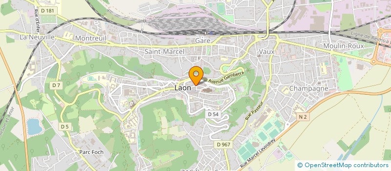 localisation de l'entreprise PIETTE, FLODERER, MEUNIER, MORIVAL, HUISSIERS DE JUSTICE ASSOCIES à LAON