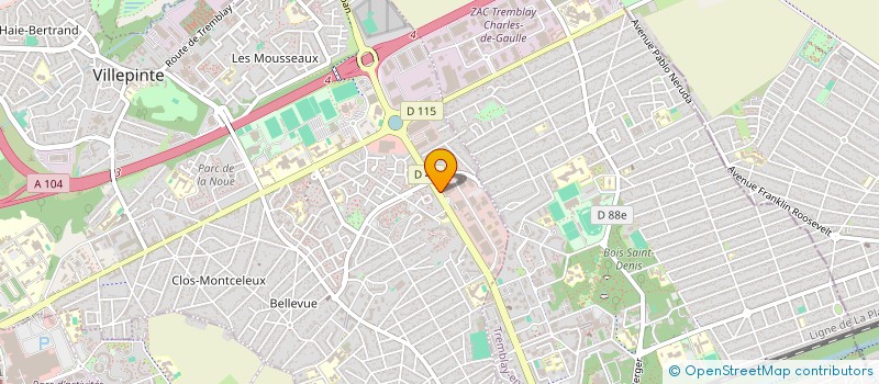 localisation de l'entreprise PIEUVRE ELEC SERVICE à VILLEPINTE