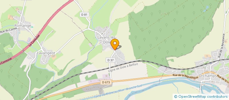localisation de l'entreprise PIFC  LAVANS-LES-DOLE