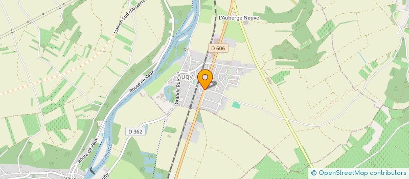 localisation de l'entreprise PIFFOUX STEPHANE  AUGY