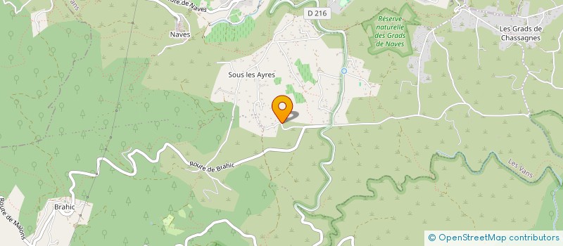 localisation de l'entreprise PIFM  LES VANS