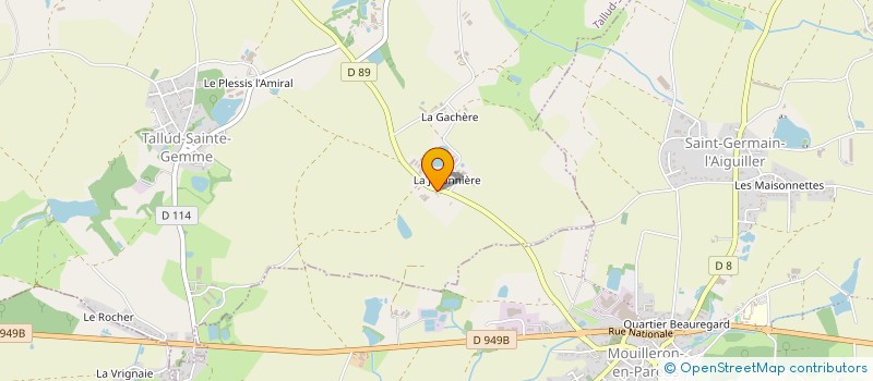 localisation de l'entreprise PIG-JARO à TALLUD-SAINTE-GEMME