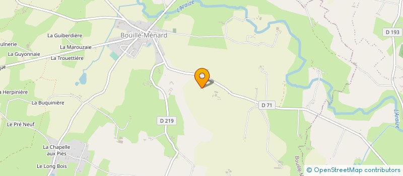 localisation de l'entreprise PIG-LAND  OMBREE D'ANJOU