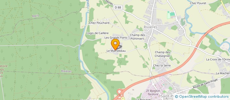 localisation de l'entreprise PIG SERVICES à RIVIERES