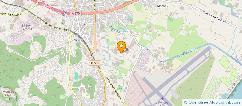 localisation de l'entreprise PIGAGLIO à HYERES