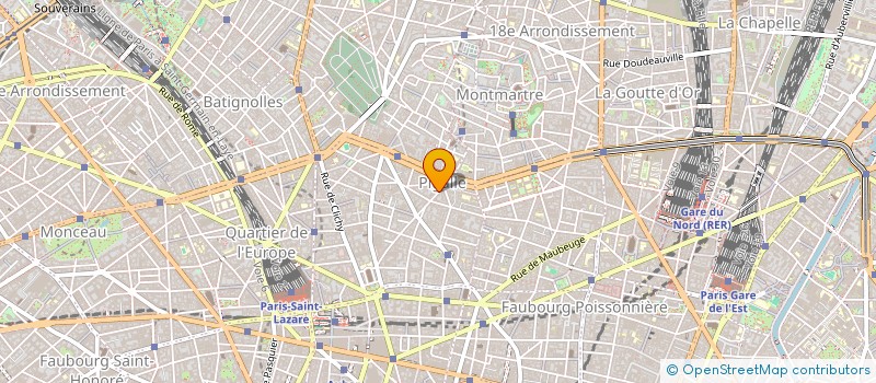 localisation de l'entreprise PIGALLE TOUR  PARIS