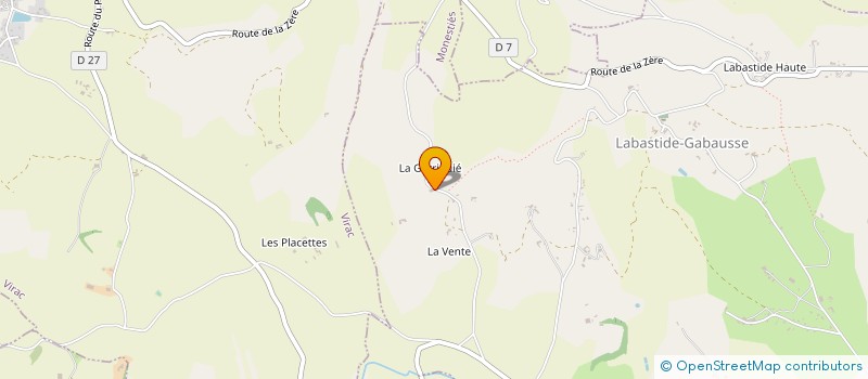 localisation de l'entreprise PIGALOVIAR  LABASTIDE-GABAUSSE