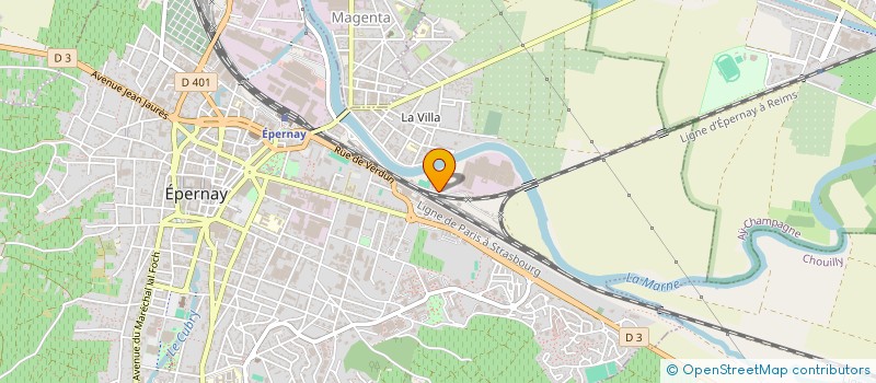 localisation de l'entreprise PIGANIOL  EPERNAY