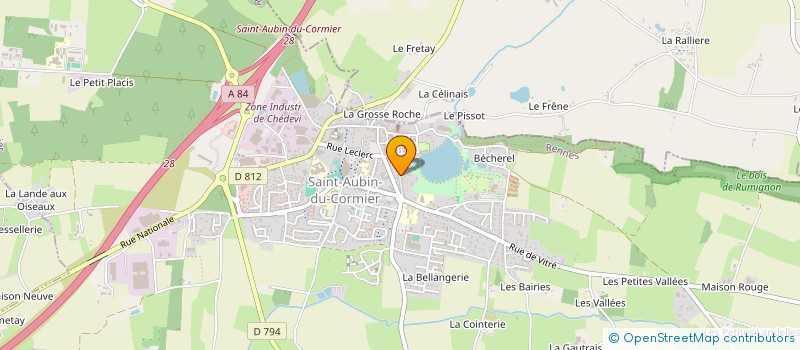 localisation de l'entreprise PIGE  SAINT-AUBIN-DU-CORMIER