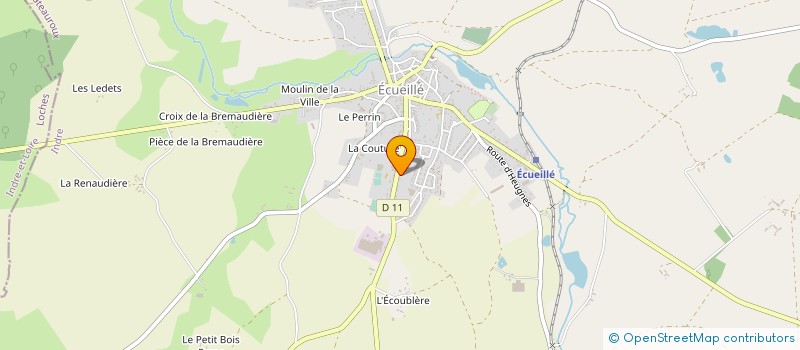 localisation de l'entreprise PIGELET AMBULANCES à ECUEILLE