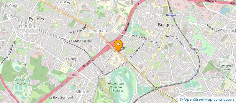 localisation de l'entreprise PIGEON à BRUGES