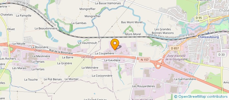 localisation de l'entreprise PIGEON BETONS à CHATEAUBOURG