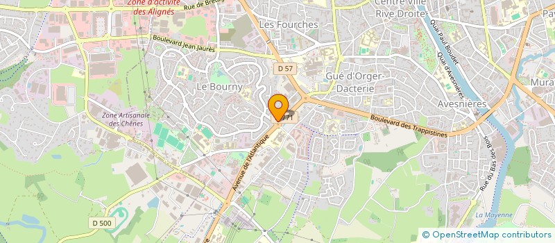 localisation de l'entreprise PIGEON GRANULATS LOIRE ANJOU à LAVAL