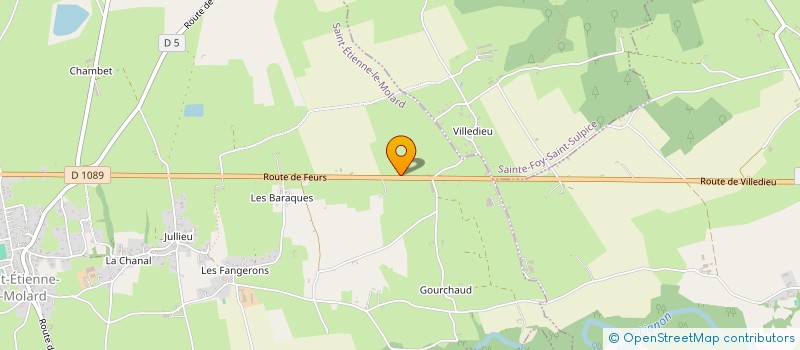 localisation de l'entreprise PIGEON RACING TEAM  SAINT-ETIENNE-LE-MOLARD