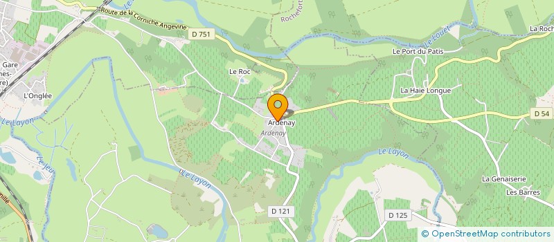 localisation de l'entreprise PIGEONCELLE  CHAUDEFONDS-SUR-LAYON