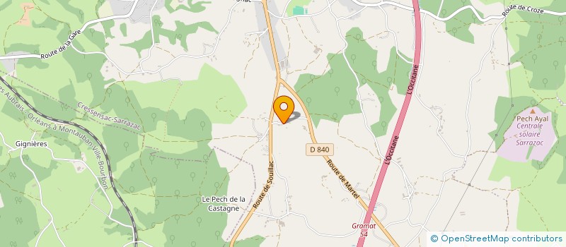 localisation de l'entreprise PIGEONNIER ANGLAIS  CRESSENSAC-SARRAZAC