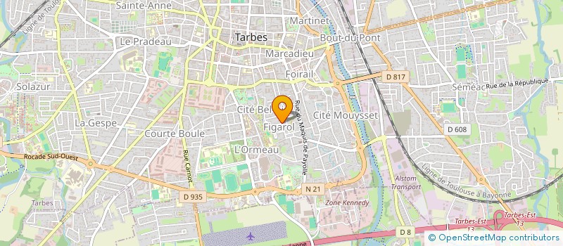 localisation de l'entreprise PIGGYBANK  TARBES