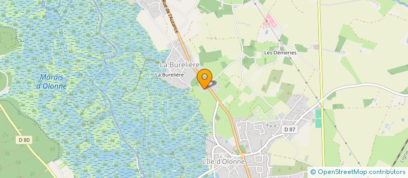 localisation de l'entreprise PIGMENT 85  L'ILE-D'OLONNE