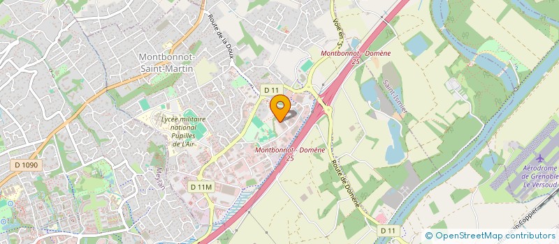 localisation de l'entreprise PIGMENT (CONCEPTION ET IMPRESSION NUMERIQUE)  MONTBONNOT-SAINT-MARTIN