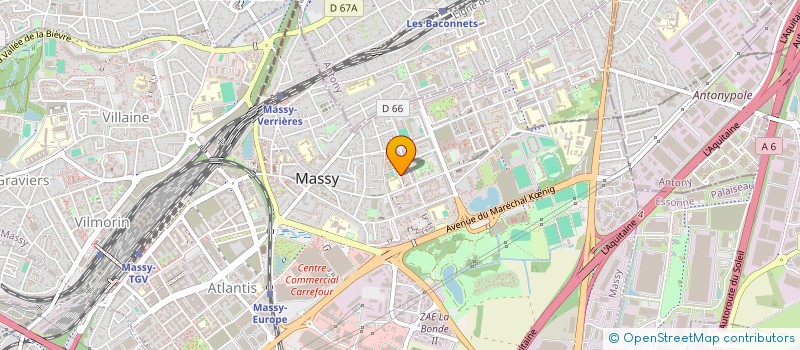localisation de l'entreprise PIGMENT ET MATIERE à MASSY
