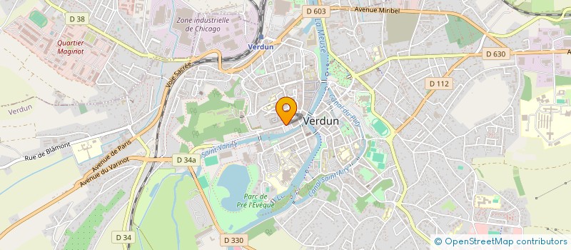localisation de l'entreprise PIGMENT-ROSE à VERDUN