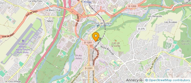localisation de l'entreprise PIGMENTO LUX à ANNECY