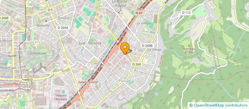 localisation de l'entreprise PIGMENTS  SAINT-MARTIN-D'HERES